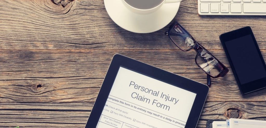 personal injury claim form for product defects