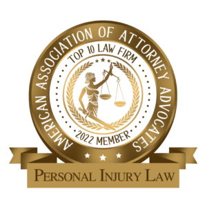 Top 10 Personal Injury Law Firm 2022 award