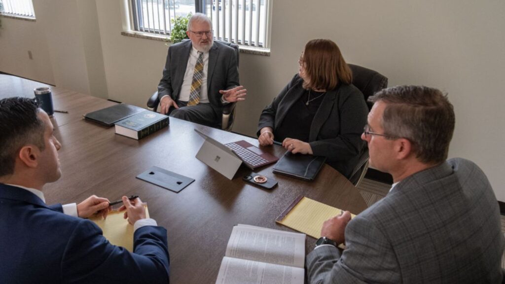 WV personal injury attorneys discussing a car accident case